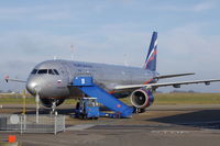 VP-BQX @ EGSH - Aeroflot A321, parked at Norwich. - by Graham Reeve