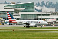 N809AW @ YVR - Now in American livery,operating US418 to PHX