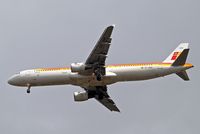 EC-HUH @ EGLL - Airbus A321-211 [1021] (Iberia) Home~G 29/07/2013. On approach 27R.