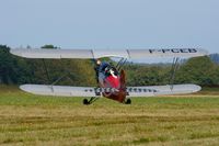 F-PCEB @ LFRU - Hatz CB-1, Taxiing, Morlaix-Ploujean airport (LFRU-MXN) air show in september 2014 - by Yves-Q