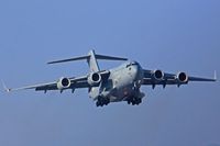 ZZ176 @ EGFF - C-17A Globemaster III, Royal Air Force, 99 Squadron, Brize Norton Transport Wing,call sign Ascot 817 seen on short finals for runway 12 at EGFF.