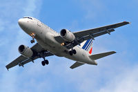 F-GUGH @ EGLL - Airbus A318-111 [2344] (Air France) Home~G 28/03/2010. On approach 27R. - by Ray Barber