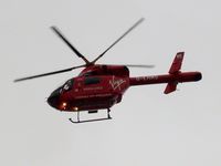 G-EHMS @ EGLL - Just taken off after attending a road traffic accident on the A30 adjacent to runway 27L at London-Heathrow. Previously N3212K. Owned by London's Air Ambulance Ltd. - by Glyn Charles Jones