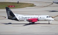 N435XJ @ FLL - Silver Saab 340 - by Florida Metal