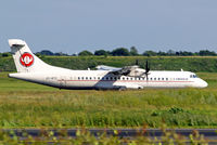 OY-RTC @ EKCH - Aerospatiale ATR-72-202 [508] (Cimber Air) Copenhagen-Kastrup~OY 10/06/2008. Undercarriage hidden by long grass in front of runway.