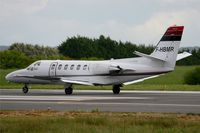 F-HBMR @ LFRB - Cessna 550 Citation II, Taxiing to holding point rwy 25L, Brest-Bretagne airport (LFRB-BES) - by Yves-Q