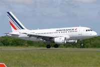F-GUGE @ LFRB - Airbus A318-111, On final rwy 07R, Brest-Bretagne Airport (LFRB-BES) - by Yves-Q