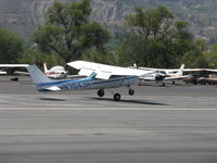 N704JH @ SZP - 1976 Cessna 150M, Continental O-200 100 Hp, flaps landing Rwy 22 - by Doug Robertson