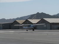 N704JH @ SZP - 1976 Cessna 150M, Continental O-200 100 Hp, flaps landing Rwy 22 - by Doug Robertson