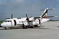 I-ATRL @ EDDM - Aerospatiale ATR-42-312 [068] (Avianova) Munich-Franz Josef Strauss~D 09/09/1993. From a slide. - by Ray Barber