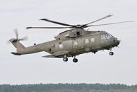 ZJ134 @ EGFP - Visiting Merlin HC.3 helicopter coded S of 28 Squadron RAF. - by Roger Winser