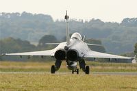 40 @ LFRU - French naval aviation Dassault Rafale M, Taxiing to holding point rwy 05, Morlaix-Ploujean airport (LFRU-MXN) air show in september 2014 - by Yves-Q