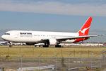 VH-OGO @ YSSY - taxiing to 34R - by Bill Mallinson
