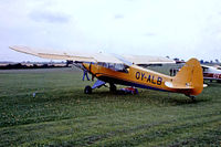 OY-ALB @ EGTH - Piper L-18C 95 Super Cub [18-1355] Old Warden~G 13/07/1980. From a slide. - by Ray Barber