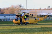ZH545 - Sea King HAR.3A, SAR, 22 Squadron RAF, RMB Chivenor Based, gone tech, seen being worked on by engineers in the Swansea area. - by Derek Flewin