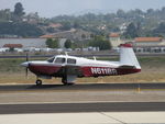 N611BR @ CMA - 1969 Mooney M20C RANGER, Lycoming O&VO-360 180 Hp, taxi - by Doug Robertson