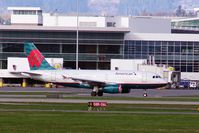 N838AW @ YVR - With American titles,departure to Phoenix