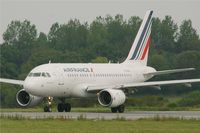 F-GUGA @ LFRB - Airbus A318-111, Holding point rwy 25L, Brest-Bretagne Airport (LFRB-BES) - by Yves-Q