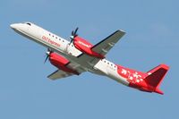 D-AOLB @ LFBO - Saab 2000, Take-off Rwy 32L, Toulouse Blagnac Airport (LFBO-TLS) - by Yves-Q