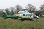 G-NHAA @ OFF APT - Great North Air Ambulance Aerospatiale AS-365N-2 Dauphin on an emergency call in Sedgefield Village UK. February 25th 2015. - by Malcolm Clarke