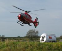 G-WASN @ EGFH - Wales Air Ambulance helicopter G-WASN (Helimed 57) returning to base. - by Roger Winser