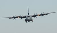 ZH889 @ EGFH - RAF Hercules C.5 coded 889 of the Brize Norton Transport Wing makes a practice approach to Runway 22 at Swansea Airport. - by Roger Winser