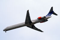LN-RMS @ EGLL - McDonnell-Douglas DC-9-81 [53368] (SAS Scandinavian Airlines) Home~G 21/03/2010. On approach 27R.