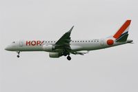F-HBLD @ LFRB - Embraer ERJ-190LR, Short approach rwy 25L, Brest-Bretagne Airport (LFRB-BES) - by Yves-Q