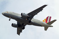 D-AKNV @ EGLL - Airbus A319-112 [2632] (Germanwings) Home~G 23/05/2013. On approach 27R with white nose cone.