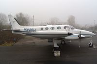 N340GJ @ EGTR - Taken on a quiet cold and foggy day. With thanks to Elstree control tower who granted me authority to take photographs on the aerodrome. Owned by Bee Bee Aviation Inc Trustee. - by Glyn Charles Jones