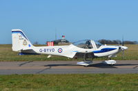 G-BYVO @ EGSH - One of two Grob's about to depart from Norwich. - by Graham Reeve