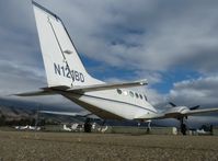 N121BD @ KRHV - This beautiful Cessna 414 has unfortunately been sitting here for years in the south tie-downs. It was for sale in 2010 but nobody purchased it. They tried to sell it to Barry Bond's brother. - by Chris L.