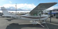 N2182R @ KRHV - A beautiful Cessna 182 Skylane has been sitting in front of the Discovery Air for months. - by Chris L.