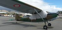 N841CP @ KRHV - A local Cessna Bird Dog sitting at its tie down at Reid Hillview Airport, San Jose, CA. - by Chris L.