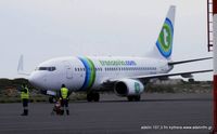 PH-XRE @ LGKC - 737  transavia from AMS  taxi  to  the gate LGKC - by zacharias souris