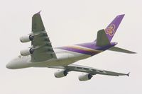 HS-TUB @ LFPG - Airbus A380-841, Take off rwy 27L, Roissy Charles De Gaulle airport (LFPG-CDG) - by Yves-Q