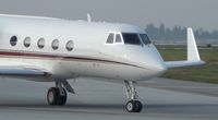 N24YS @ KSJC - A beautiful 1968 Gulfstream taxis out for departure at San Jose International Airport. - by Chris L.
