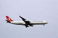 TC-JII @ EKCH - A THY A340 is an unusual visitor in CPH. About to land rw 04L - by Erik Oxtorp