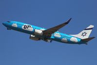 4X-EKU @ LLBG - T/O runway 26. - by ikeharel