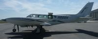 N888N @ E16 - A rare 1973 transient Cessna 340 sits on the ramp at South County, getting ready for its departure in 4 hours. - by Chris L.