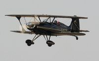G-BSZB @ EGFH - Dual based (Swansea Airport/Old Park Farm, Margam) Starduster Too departing Runway 22. - by Roger Winser