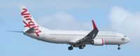 VH-YIY @ NZAA - landing at AKL for first time - by magnaman