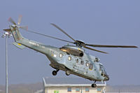 2235 @ EGFF - Super Puma, French Air Force, coded FZ, Villacoublay based, callsign Cotam 1360, seen lifting from runway 12, en route Cherbourg, following a refuel.