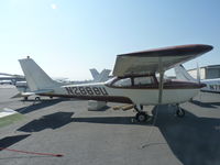 N2888U @ KRHV - A local 1963 Cessna 172D sitting beside the Lafferty Aircraft Sales hangar. - by Chris L.