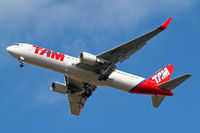 PT-MSV @ EGLL - Boeing 767-316ER [40593] (TAM Airlines) Home~G 20/09/2013. On approach 27R.