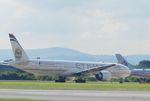 A6-ETB @ EGCC -  Etihad 016 taxiing out for departure to AUH