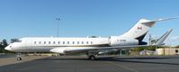 C-GXBB @ KLVK - A Global Express sitting on the ramp at Livermore Municipal on a hot summer day. This is by far the largest plane on the field. - by Chris L.