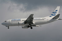 LY-GGC @ ESSA - On short final runway 01L. - by Anders Nilsson