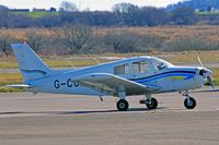 G-CGHM @ EGFH - Visiting Cherokee, Caernarfon based, previously PH-NSM, seen parked up. - by Derek Flewin