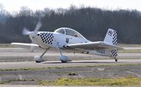 G-SOUT @ EGFH - Visiting RV-8 in Team Raven colours and markings. - by Roger Winser